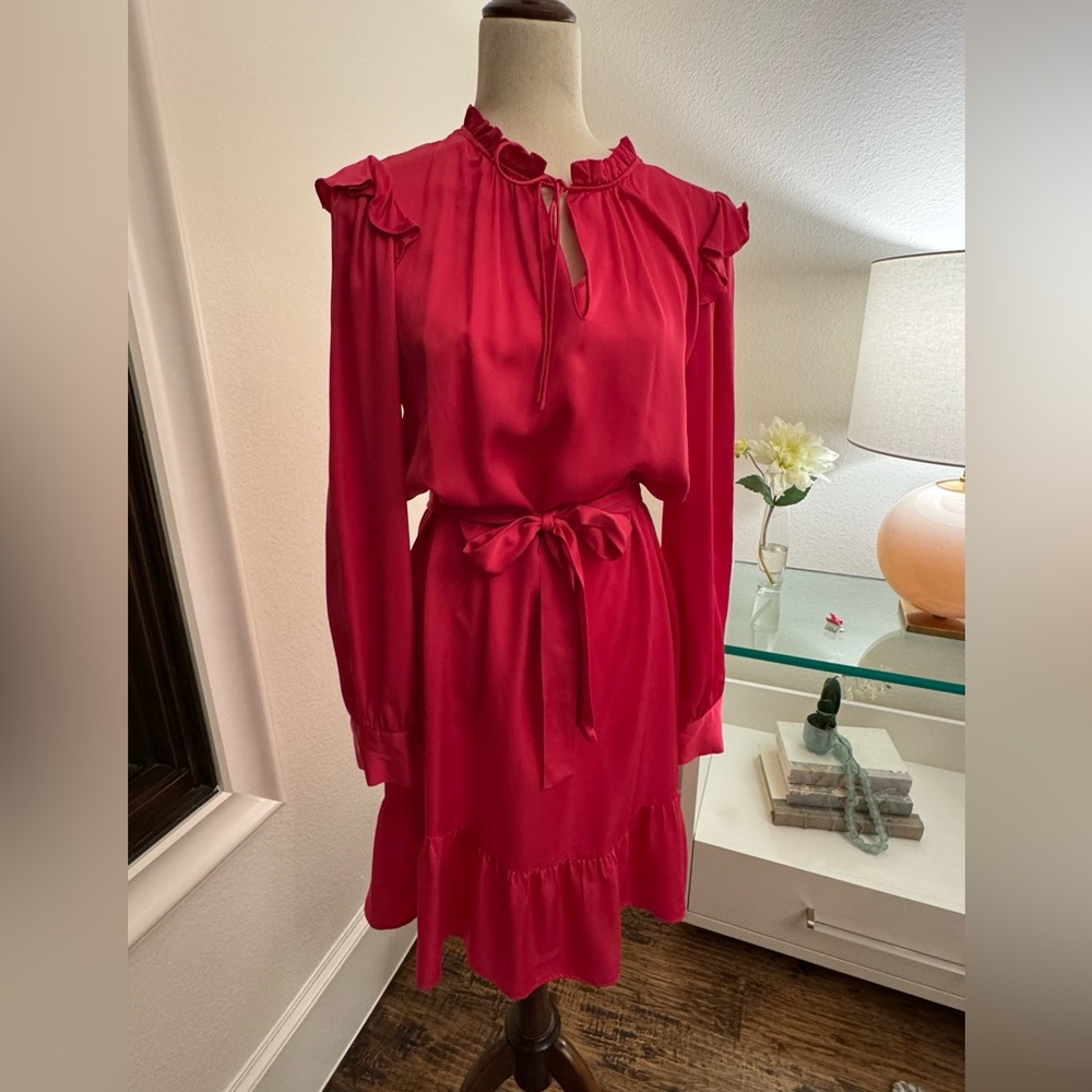 Belted Dress. Perfect for Valentine’s Day